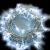 Catena 20 m - 200 maxiled Flashled diamond - SENZA alimentazione - prolungabile - cavo bianco - Bianco Ghiaccio
