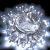 Catena 10 m - 200 maxi led luce fissa - SENZA trasformatore - Prolungabile - cavo bianco - Bianco Ghiaccio