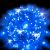 Catena 10 m - 200 maxiled Flashled diamond - SENZA alimentazione - prolungabile - cavo bianco - Blu