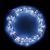 Catena luminosa 80 microled - cavo metal - con controller - bianco ghiaccio