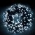 Catena a grappolo 30,5 m - mini cluster 1500 led con memory controller - bianco ghiaccio