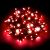Catena 20 m - 200 maxiled Flashled Diamond - SENZA alimentazione - prolungabile - Rosso