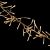 Catena grappolo 12,5 m cluster 1104 mini led con memory controller bianco tradizionale cavo trasparente sa esterno