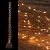 Ramo luminoso | cascata di luci 900 microled 15 stringhe 2,2 m cavo metal rame - luce fissa - colore tradizionale