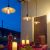 Lampadario retrò, lampadine Vintage con paralume bianco, cavo pendente nero