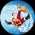 Gobo Ø37-23mm full color proiettore Babbo slittino volante con sacco pieno di doni