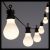 Catena luminosa 5,5 mt, 10 lampadine party light, bianco caldo classic