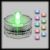 Set 10 candele subacquee a batteria luce fissa, 1 Led RGB cambiacolore
