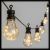 Catena luminosa 5 mt, 10 lampadine party light, 100 microled, bianco caldo classic