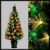 Albero di natale fibre ottiche H 100 cm, bianco classic e giochi di luce Flashled RGB