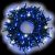 Catena luminosa 18 mt 300 miniled, MultiFlashled Diamond, blu e bianco freddo