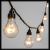 Catena luminosa 10 mt, 20 lampadine party light, prolungabile, bianco caldo classic