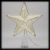 Puntale a Stella argento H 30 cm, 23 microled a luce fissa, bianco classic caldo