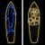 Mix 2 Tavole Surf H140cm luminose|neon bifacciale|luce fissa 