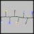 Catena di luci 20m, 1000 microled con memory controller, multicolor