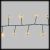 Catena di luci 20m, 1000 microled con memory controller, bianco caldo
