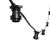 Catena 5 m con 5 portalampade E27, prolungabile, cavo nero, vintage Led Pro