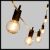 Catena solare 5 m, 12 lampadine party light, filament led bianco caldo