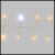 Catena minicluster 20 m, 1000 microled flashled diamond bianco caldo e freddo
