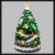Decorazione albero di Natale 23 x h 40 cm con trenini in movimento e musica