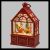 Decorazione con Babbo Natale su slitta con renna