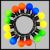 Catena solare 6 m, 15 lampadine party light multicolor con superled bianco caldo