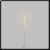 Albero luminoso bianco H120 cm, 336 microled | bianco classic