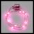 Collana luminosa 10 Microled a batteria luce fissa pink
