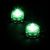 Set 2 candele subacquee a batteria luce fissa verde