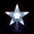 Puntale a Stella per albero di Natale 10 Led a batteria on-off Flashing bianco ghiaccio