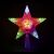 Puntale a Stella per albero di Natale 10 Led a batteria on-off Flashing multicolor
