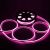 Tubo luminoso led bifacciale effetto neon 50 m, 6000 led, luce fissa, pink