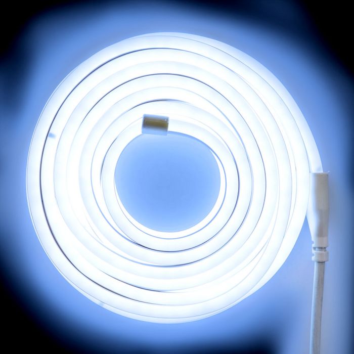 Tubo luminoso 10 metri da esterno da 240 Led Bianco Freddo Wisdom