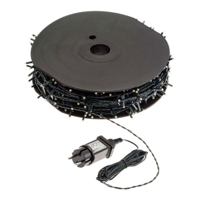 Catena Luminosa A Rete 100 LED 1,5x1,5 M - Bianco, Batteria, Telecomando, 8 Modalità, IP44 Per Esterni
