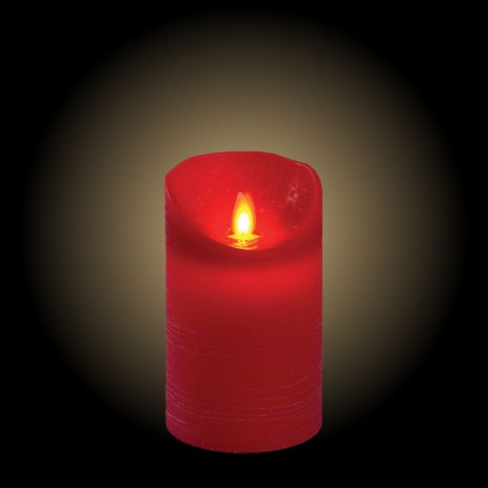Candele Sfera In Cera Rossa 8cm - 4 Pezzi, Non Colano, 17h Durata - Foto 2