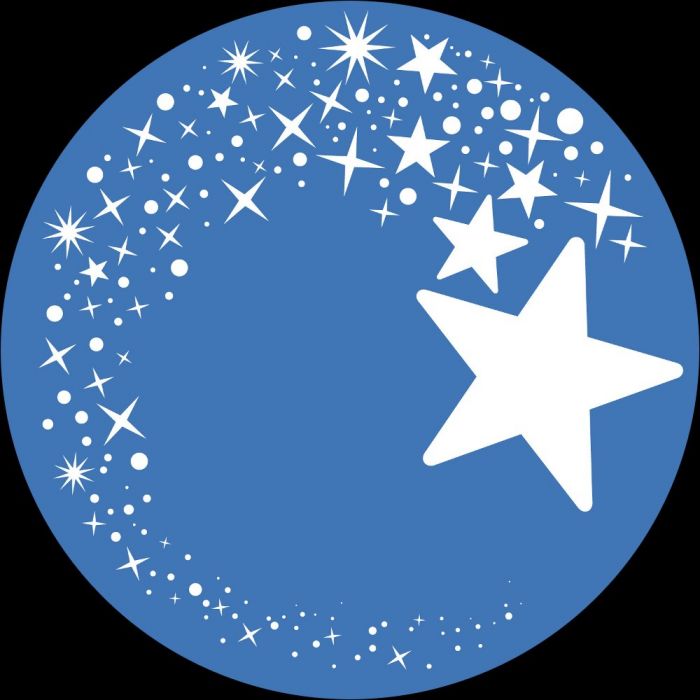 Immagini Di Stelle Comete Natalizie.Gobo O37 23mm 2 Colori Per Proiettore Professionale Stella Cometa Coda A Spirale Di Stelle