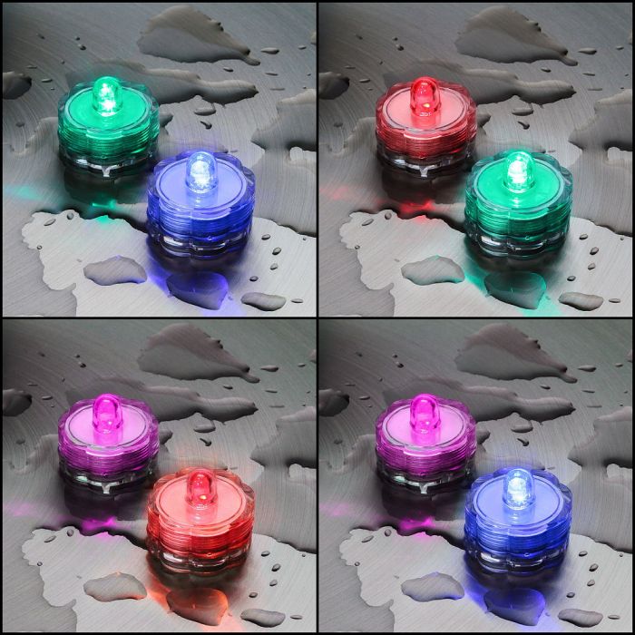 Set Di 4 Candele LED A Batteria Con Sensore Crepuscolare - 25,4 Cm, Base Dorata, Fiamma Tremolante, Per Natale E Decorazione