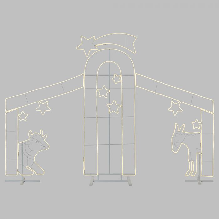 Bornhöft Presepe di Natale, 50 cm, decorazione da giardino