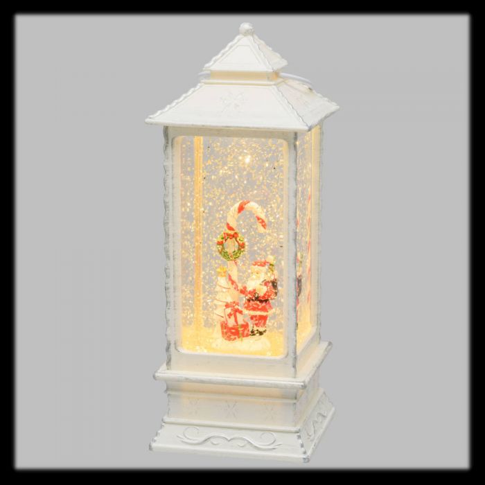 Lanterna Natalizia LED Con Babbo Natale - 2 Pezzi, Decorazione Per Interni Ed Esterni - Foto 3