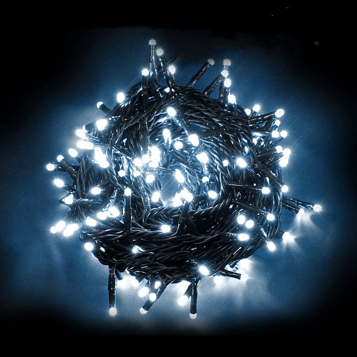 Immagini Luci Natalizie.Catena 10 M Di Luci Natalizie 180 Led A Luce Fissa Reflex Prolungabile Bianco Ghiaccio