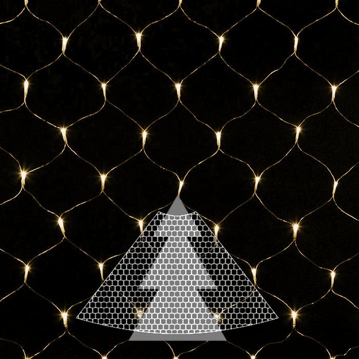 Mantello Di Luci Per Albero Di Natale.Decorazione Rete Luminosa Per Albero Natale 195led Controller Classic