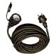 cavo di alimentazione IP44 lunghezza 150 cm - con spina IP44 e connettore femmina IP44.Carico massimo  1500W