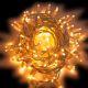 Catena 10 m - 200 maxi led Flashled - SENZA trasformatore - Prolungabile - cavo bianco - Bianco Ghiaccio