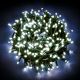 Catena luminosa 12,5 m - 300 minilucciole led con controller - bianco ghiaccio
