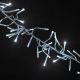 Catena grappolo 12,5 m - cluster 1104 mini led con memory controller - bianco ghiaccio - cavo trasparente