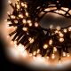 Catena luminosa 7,5 m 180 led con memory controller bianco caldo tradizionale led reflex