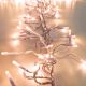 Catena festone 7,5 m cavo trasparente cluster 750 miniled a luce fissa bianco tradizionale miniled reflex