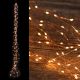 Ramo luminoso | cascata di luci 900 microled 15 stringhe 2,2 m cavo metal rame - luce fissa - colore tradizionale