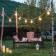 Catena di lampadine Vintage led Globo ø95 mm, da 5 metri, cavo bianco