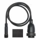 Cavo di 1 m con portalampada E27 cavo nero Vintage Led Pro da esterno